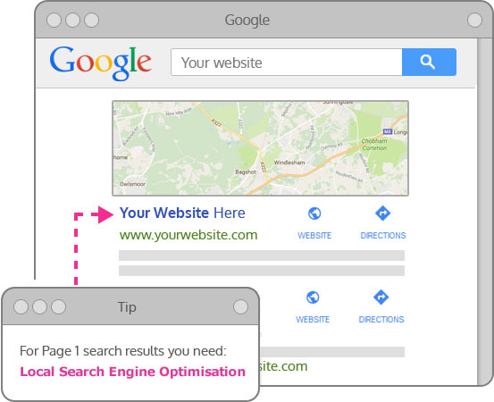 SEO Bedworth showing your company in the Map Pack